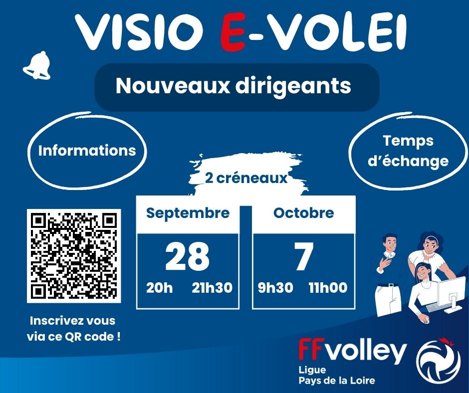 Visio E-VOLEI Nouveaux Dirigeants clubs Volley 2023