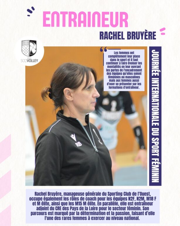 Rachel entraîneur Volley féminin niveau national