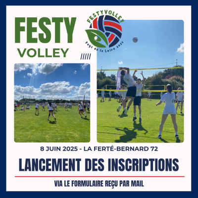 ouverture inscriptions Festyvolley 2025